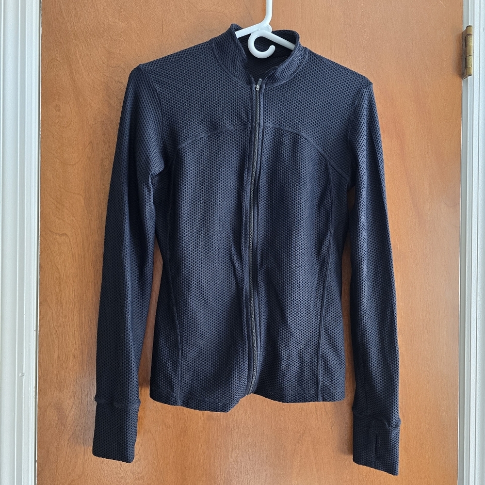 Track & Field Women's Fitness Activewear Jacket Slim Fit Run Black Size Medium
